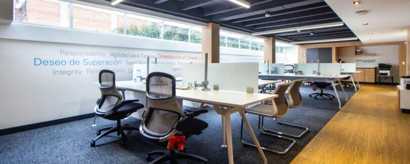 An empty office in the technology park