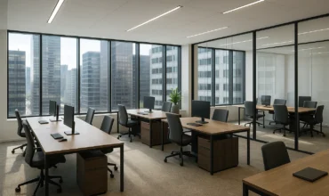 Bureau moderne et lumineux adapté aux entreprises de services, situé en centre-ville