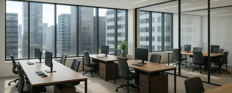 Bureau moderne et lumineux adapté aux entreprises de services, situé en centre-ville